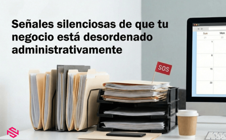  Señales silenciosas de que tu negocio está desordenado administrativamente