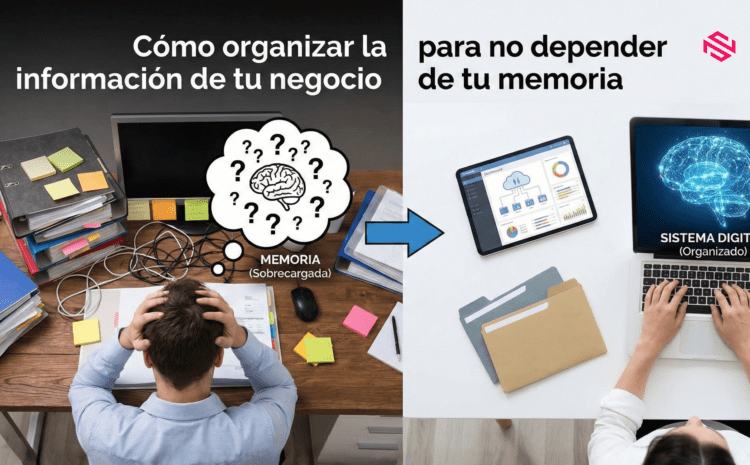  Cómo organizar la información de tu negocio para no depender de tu memoria