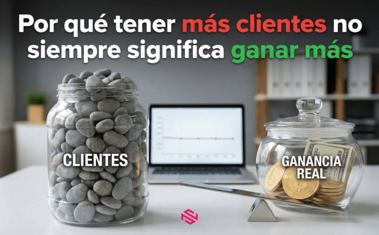 Por qué tener más clientes no siempre significa ganar más.