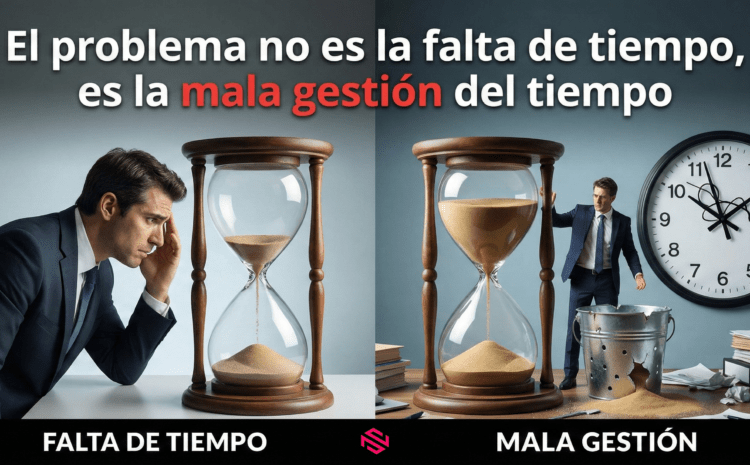  El problema no es la falta de tiempo, es la mala gestión del tiempo.